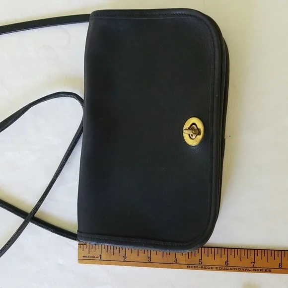 Coach Crossbody Leather Purse Black - Picture 3 of 8